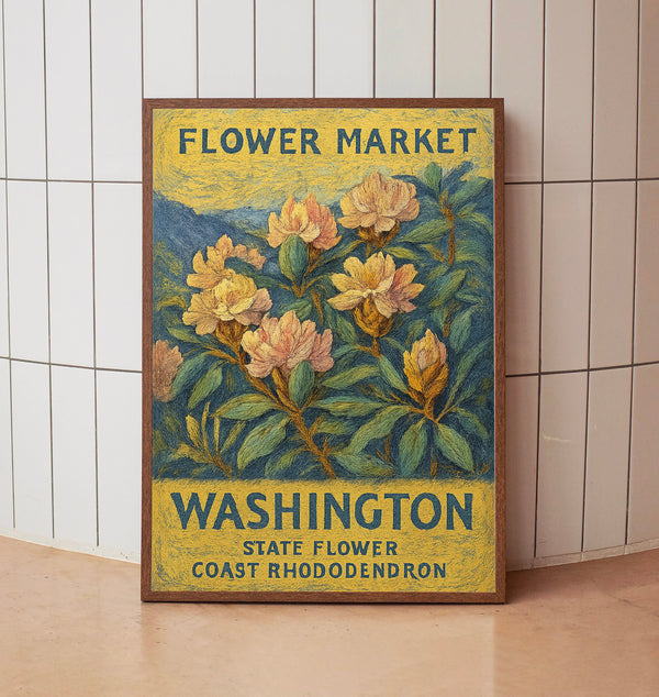 Flower Poster, Flower Market Wall Art
