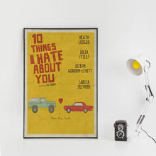 10 Things I Hate About You Movie Poster – Vintage Canvas Wall Art 4373939382