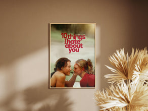 10 Things I Hate About You Poster ,Romantic Comedy Film, Wall Art ,Movie Print 4346617155
