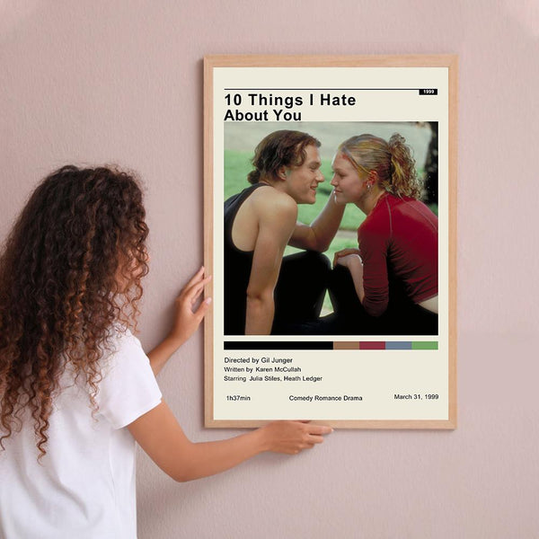 10 Things I Hate About You Vintage Poster Minimalist Movie Poster Wall Art Home Decor Custom Poster Print Personalized Gifts for her him 1774579312
