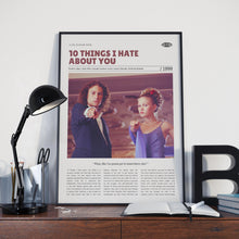 10 Things I Hate About You, Gil Junger, Retro Movie Poster, Custom Movie Poster 4421169390