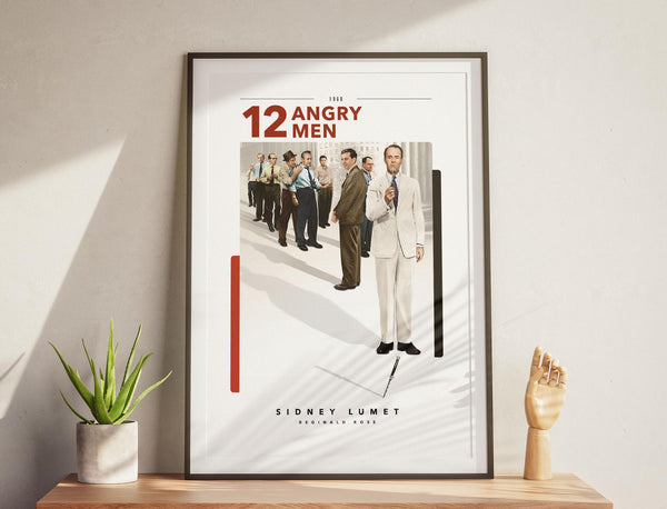 12 Angry Men Poster , Sidney Lumet Print, Print Movie Poster, Minimalist Movie Poster, Gift for Movie Lovers, Wall Art, Vintage Film Print 1890153507