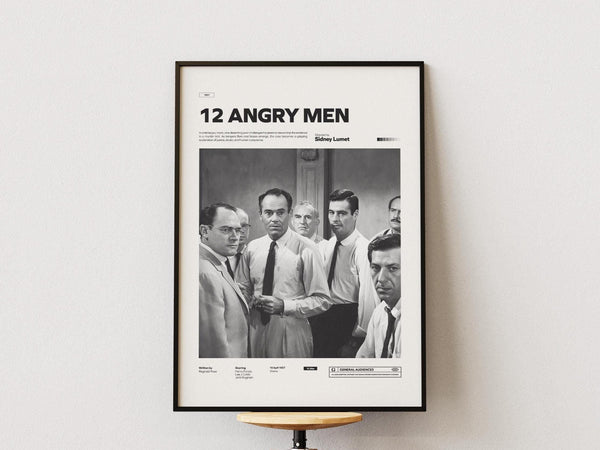 12 Angry Men Poster, Henry Fonda Poster, Memorable Law Movie Wall Art, 12 Angry Men Print, Vintage Movie Poster, Cult Movie Decor 4298659341