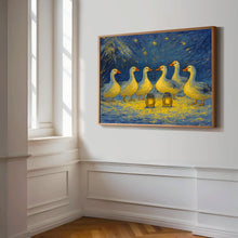 12 Days of Christmas Print, Six Geese a laying Christmas Wall Art, Winter Academia art prints