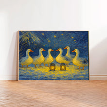 12 Days of Christmas Print, Six Geese a laying Christmas Wall Art, Winter Academia art prints