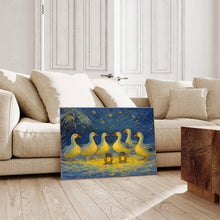 12 Days of Christmas Print, Six Geese a laying Christmas Wall Art, Winter Academia art prints