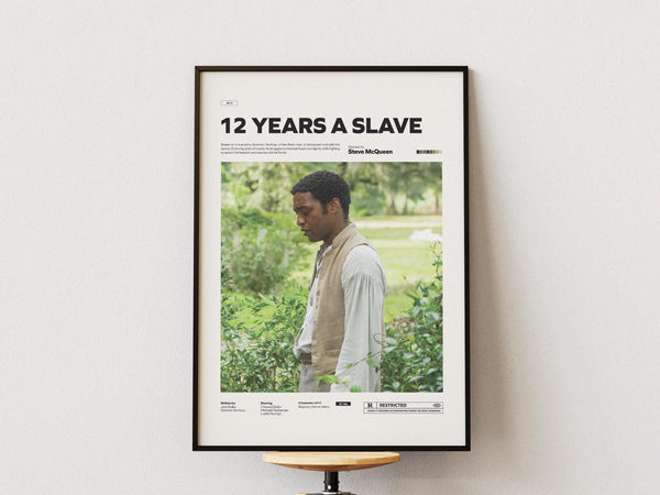 12 Years a Slave Poster, Chiwetel Ejiofor Poster, Steve McQueen Film 12 Years a Slave Print, Solomon Northup Poster, Movie Wall Art Idea 4356468413