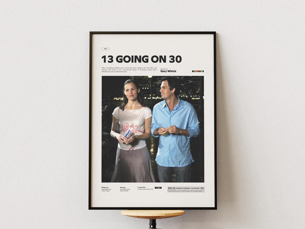 13 Going on 30 Poster, Jennifer Garner Poster, Mark Ruffalo Poster, Gary Winick Film Poster, 13 Going on 30 Print, Romance Movie Wall Art 4340324896