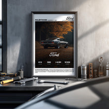 1967 Ford Mustang Fastback Poster Classic Muscle Car Art 4389079916