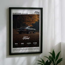 1967 Ford Mustang Fastback Poster Classic Muscle Car Art 4389079916