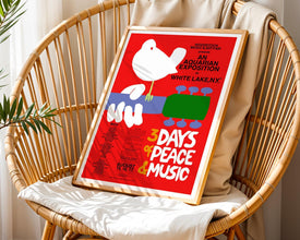 1969 Woodstock Festival Poster Peace & Music (Digital Download) 986791163
