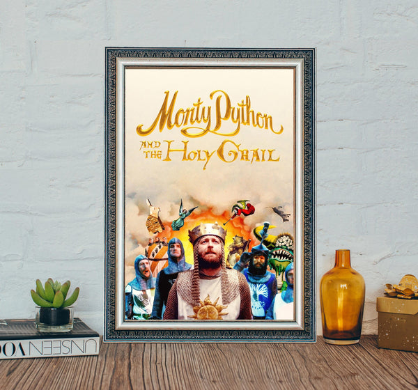 1975 Monty Python and The Holy Grail Movie Poster Classic Canvas Art 4331510120