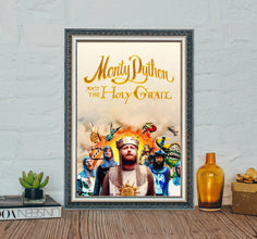 1975 Monty Python and The Holy Grail Movie Poster Classic Canvas Art 4331510120