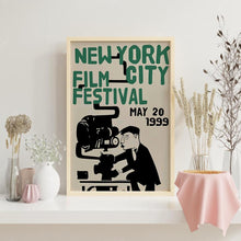 1999 NYC Film Festival Poster Vintage Movie Art, Typographic Design 4373940842