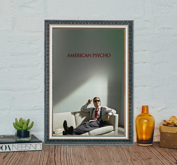 2000 American Psycho Movie Poster Christian Bale Patrick Bateman Classic Film Canvas Cloth 4366726199