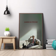 2000 American Psycho Movie Poster Christian Bale Patrick Bateman Classic Film Canvas Cloth 4366726199