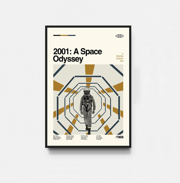 2001 A Space Odyssey - Stanley Kubrick, Movie Poster, Film Poster, Midcentury Art, Minimalist Art, Retro Poster, Vintage Poster, Home Decor 1807651107