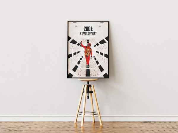 2001 Space Odyssey Poster, Retro Movie, Print Art, Sci-Fi Film, Stanley Kubrick 1904832449