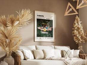 3 Idiots Film Poster, Bollywood Cinema Poster Print, Aamir Khan and Kareena Kapoor Starring 3 Idiots Movie Print, Cinematic Room Decor 1889044781