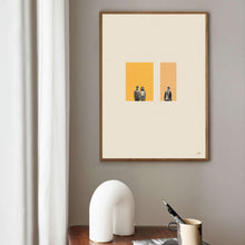 500 Days Inspired Poster  Mid Century Modern Poster  Minimalist Poster  Retro Art Print  Wall Art  Movie Print Art  Gift for her 1563994255