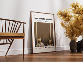 500 Days of Summer Film Poster, Alternative Film Poster Print, Joseph Gordon-Levitt and Zooey Deschanel in 500 Days of Summer Movie Poster 1880721567