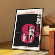 8 12 (1963) Movie Poster  Canvas Wall Art  Limited Collection  Unframed Print  Home Decor  Gift Idea 4415291356