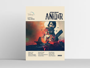 ANDOR POSTER - Star Wars Poster - Cassian Andor - Mid Century Modern Poster - Minimalist Art Poster - Digital Art - Printable Art - Wall Art 1377675759