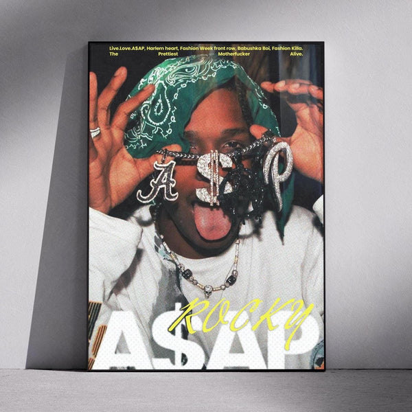 ASAP Rocky Album Cover Poster, Hip Hop Wall Art  4331677938