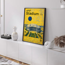 AT&T Stadium Poster, Cowboys Poster, Minimalist, Helvetica, Mid-Century Modern, Football Art, Football Stadium Poster, Dallas Cowboys Art