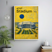 AT&T Stadium Poster, Cowboys Poster, Minimalist, Helvetica, Mid-Century Modern, Football Art, Football Stadium Poster, Dallas Cowboys Art