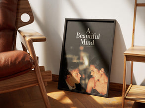 A Beautiful Mind Poster, Movie Lovers Gift, Printable Wall Art, Retro Poster, Vintage Poster, Ron Howard, Russell Crowe, John Nash Wall Art 1890044235