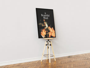 A Beautiful Mind Poster, Movie Lovers Gift, Printable Wall Art, Retro Poster, Vintage Poster, Ron Howard, Russell Crowe, John Nash Wall Art 1890044235