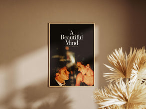 A Beautiful Mind Poster, Movie Lovers Gift, Printable Wall Art, Retro Poster, Vintage Poster, Ron Howard, Russell Crowe, John Nash Wall Art 1890044235