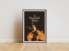 A Beautiful Mind Poster, Movie Lovers Gift, Printable Wall Art, Retro Poster, Vintage Poster, Ron Howard, Russell Crowe, John Nash Wall Art 1890044235