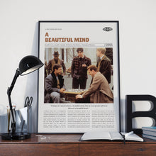 A Beautiful Mind, Ron Howard, Retro Movie Poster, Custom Movie Poster 4421166769