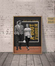 A Bout De Soufflé BREATHLESS Movie Poster Jean-Luc Godard Framed Poster Classic Cult Films French Cinema Wall Art Print, Christmas Gift 477204946