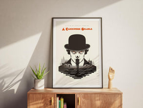 A Clockwork Orange Movie Print Poster, Minimalist Poster Print, Movie Lovers Gift, Printable Wall Art, Stanley Kubrick Movie Poster 1890208879