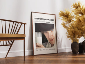 A Clockwork Orange Poster, Stanley Kubrick Film Poster, Malcolm McDowell Poster, A Clockwork Orange Print, Movie Wall Art, Gift Movie Poster 4321227004