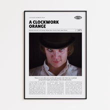 A Clockwork Orange, Stanley Kubrick, Retro Movie Poster, Custom Movie Poster 4421170512