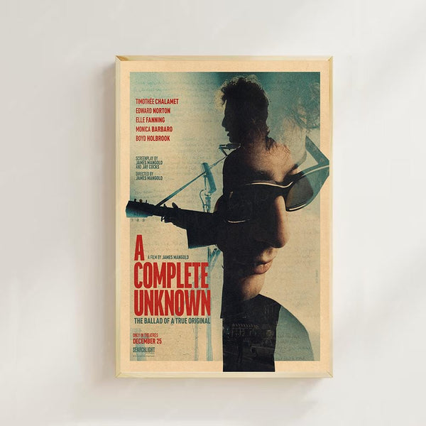 A Complete Unknown Movie Poster Canvas Art Print,home decor,wall art,retro poster for gift 1888531761