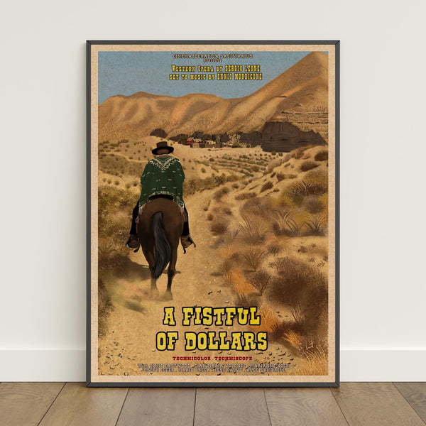 A Fistful of Dollars Poster  Retro Print  Wall Art  Home Decor  Gift Poster  Movie Poster 1811836836 - Copy