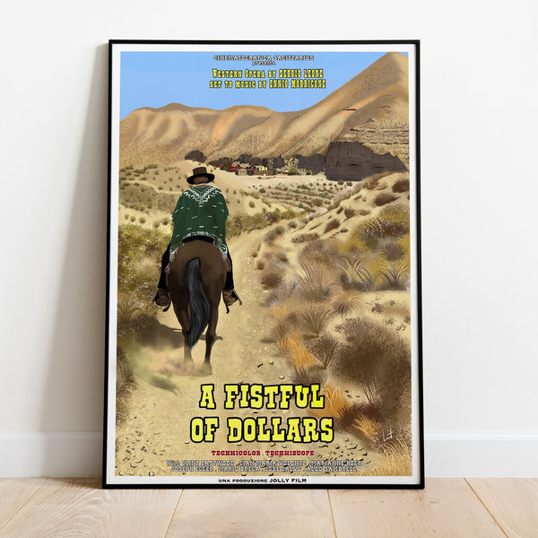 A Fistful of Dollars Poster, Movie Print, Wall Art, Gift for Film Fans 1748289109 - Copy