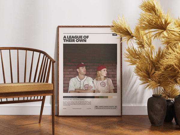 A League of Their Own Poster, Film Wall Art, Tom Hanks, Baseball Movie Print 1904401695
