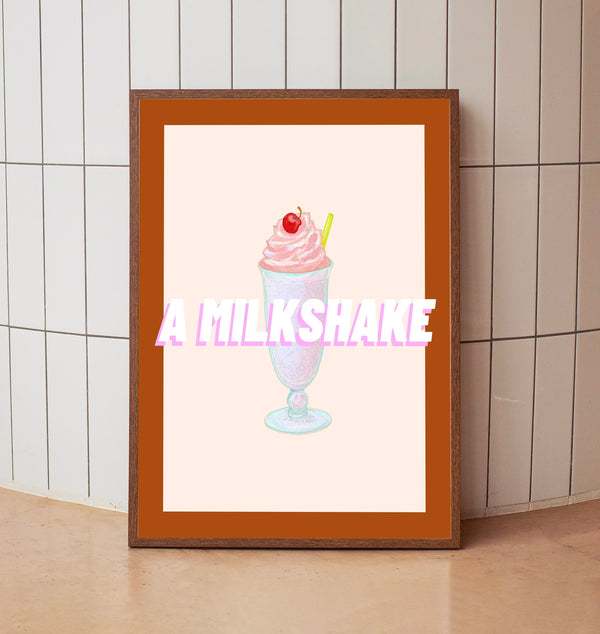 A Milkshake 2025 Poster Art Print Movie Posters TV Posters Gift for Movie lovers