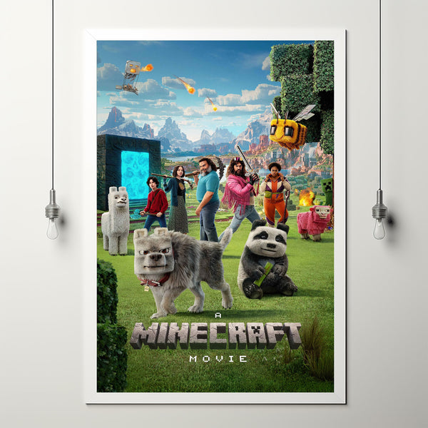 A Minecraft Movie 2025 Poster Art Print Movie Posters TV Posters Gift for Movie lovers 2