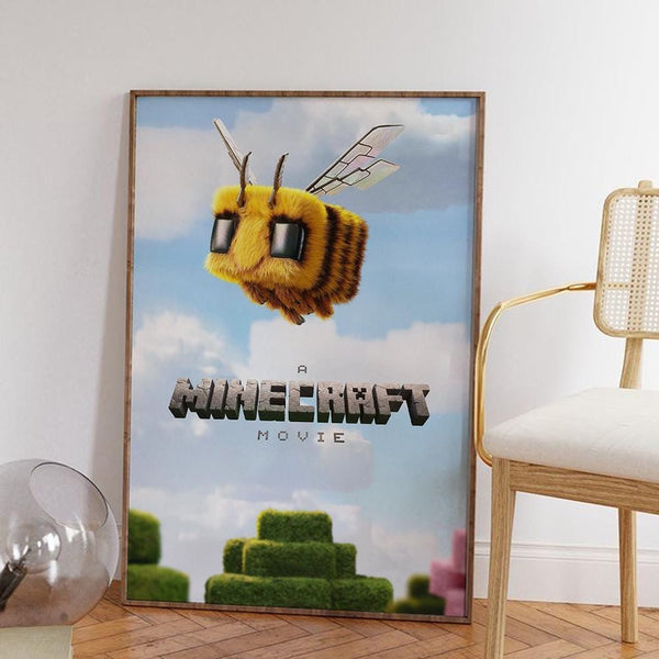 A Minecraft Movie Poster,Wall Art ,Art Home decoration Poster,Gifts High Quality ,Canvas Art Print 1885219850 - Copy