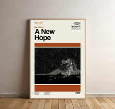 A New Hope - Star Wars Poster, Star Wars Print, Tv Series Poster, Midcentury Art, Minimalist Art, Retro Poster, Vintage Poster 1828629513