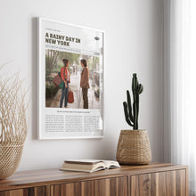 A Rainy Day in New York, Woody Allen, Retro Movie Poster, Custom Movie Poster Print 4421168611