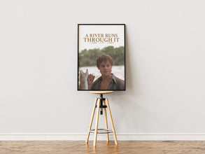 A River Runs Through It Poster, Retro Movie, Vintage Poster, Wall Art, Gift for Him, Brad Pitt, Craig Sheffer, Paul and Norman Maclean, Gift 1879483826