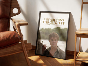 A River Runs Through It Poster, Retro Movie, Vintage Poster, Wall Art, Gift for Him, Brad Pitt, Craig Sheffer, Paul and Norman Maclean, Gift 1879483826